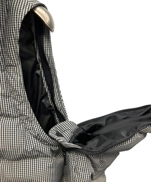 BURBERRY BLACK LABEL（バーバリーブラックレーベル）BURBERRY BLACK LABEL (バーバリーブラックレーベル) チェック ダウンジャケット ホワイト×ブラック サイズ:Mの古着・服飾アイテム