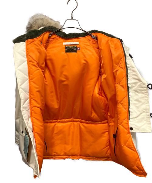 BUZZ RICKSON'S（バズリクソンズ）BUZZ RICKSON'S (バズリクソンズ) プリマロフト suspension × JOURNAL STANDARD N-3Bタイプコート ホワイト サイズ:Sの古着・服飾アイテム