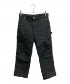 CarHarttカーハート）の古着「ダブルフロント ダック ペインターパンツ」｜ブラック