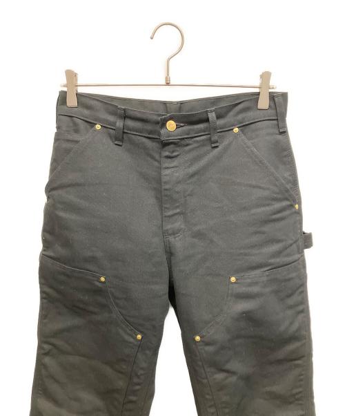 CarHartt（カーハート）CarHartt (カーハート) ダブルフロント ダック ペインターパンツ ブラック サイズ:W30の古着・服飾アイテム