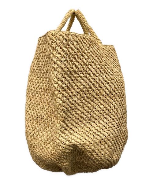 Sans-Arcidet（サン・アルシデ）Sans-Arcidet (サン・アルシデ) ラフィアトートバッグ ナチュラルの古着・服飾アイテム