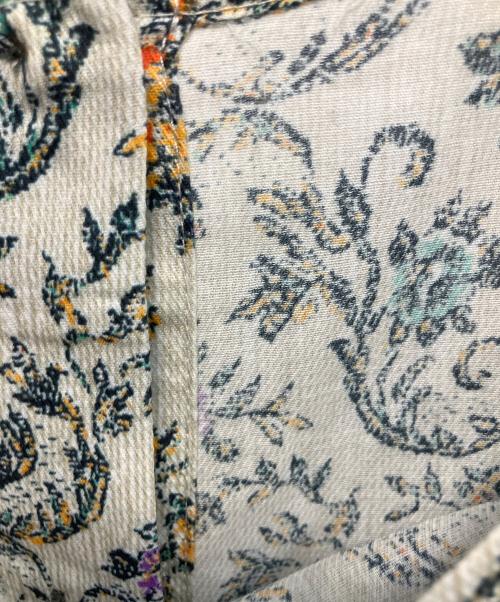 BEARDSLEY（ビアズリー）BEARDSLEY (ビアズリー) 花更紗プリント 長袖ワンピース ベージュ サイズ:Freeの古着・服飾アイテム