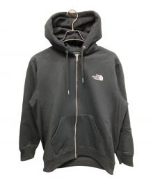 THE NORTH FACE（ザ ノース フェイス）の古着「SQUARE LOGO FULLZIP」｜ブラック
