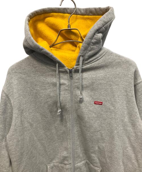 SUPREME（シュプリーム）SUPREME (シュプリーム) 18SS CONTRAST ZIP UP HOODED SWEATSHIRT ライトグレー サイズ:Lの古着・服飾アイテム