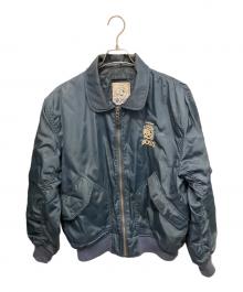 BOSS（ボス）の古着「ボスジャン MA-1ジャケット」｜ネイビー