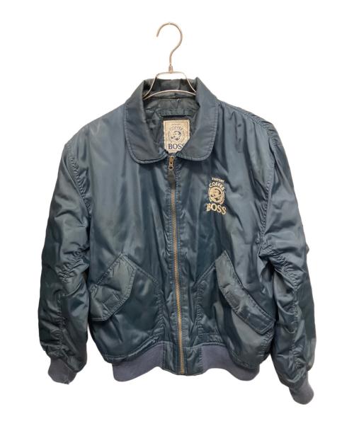 BOSS（ボス）BOSS (ボス) ボスジャン MA-1ジャケット ネイビー サイズ:Freeの古着・服飾アイテム