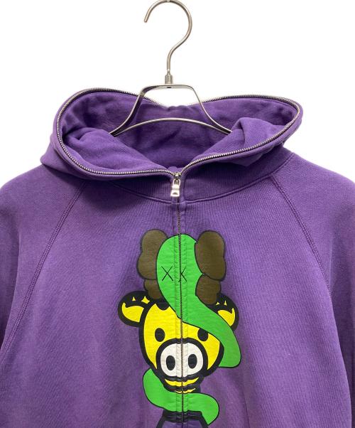 BABY MiLO（ベビーマイロ）BABY MiLO (ベビーマイロ) ジップパーカー パープル サイズ:Sの古着・服飾アイテム