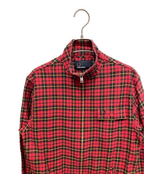 FRED PERRY（フレッドペリー）FRED PERRY (フレッドペリー) マックィーン タータン シャツジャケット レッド サイズ:Sの古着・服飾アイテム