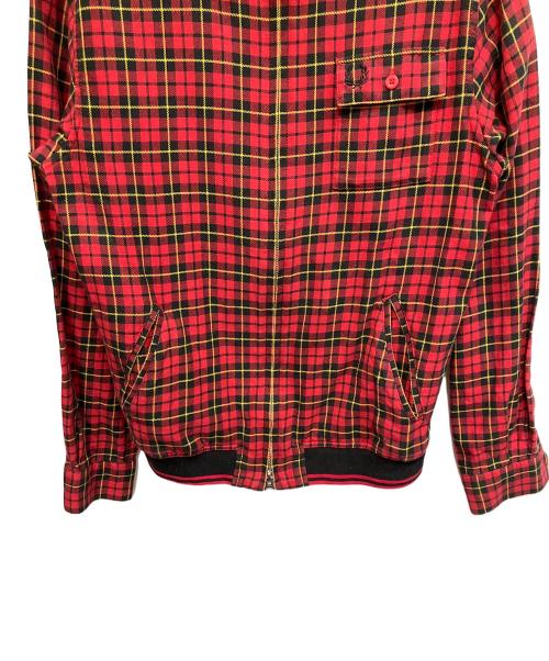 FRED PERRY（フレッドペリー）FRED PERRY (フレッドペリー) マックィーン タータン シャツジャケット レッド サイズ:Sの古着・服飾アイテム