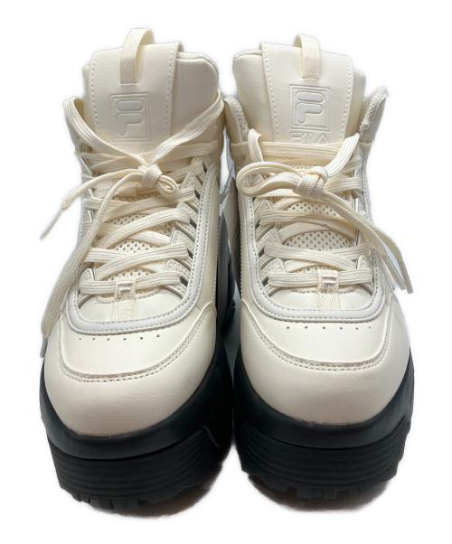FILA（フィラ）FILA (フィラ) ディスラプターⅡウェッジミッド ベージュ サイズ:25.5cmの古着・服飾アイテム