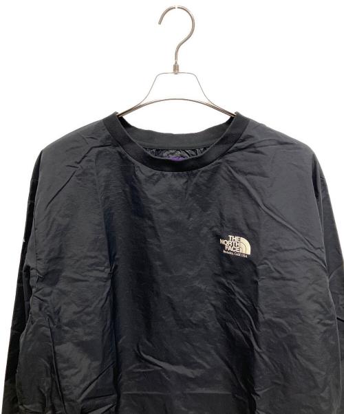 THE NORTHFACE PURPLELABEL（ザ・ノースフェイス パープルレーベル）THE NORTHFACE PURPLELABEL (ザ・ノースフェイス パープルレーベル) L/S Graphic Woven Tee グラフィックウーブンティー 長袖カットソー ブラック サイズ:Lの古着・服飾アイテム