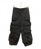DIESELディーゼル）の古着「P-STAIND ナイロンカーゴパンツ」｜ブラック