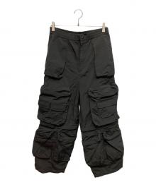 DIESEL（ディーゼル）の古着「P-STAIND ナイロンカーゴパンツ」｜ブラック