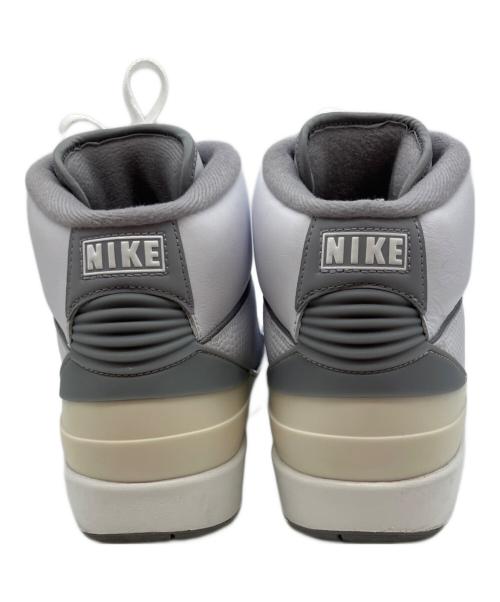 NIKE（ナイキ）NIKE (ナイキ) AIR JORDAN 2 RETRO スニーカー ホワイト×グレー サイズ:27cmの古着・服飾アイテム