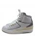 NIKE (ナイキ) AIR JORDAN 2 RETRO スニーカー ホワイト×グレー サイズ:27cm：8000円