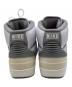 中古・古着 NIKE (ナイキ) AIR JORDAN 2 RETRO スニーカー ホワイト×グレー サイズ:27cm：8000円