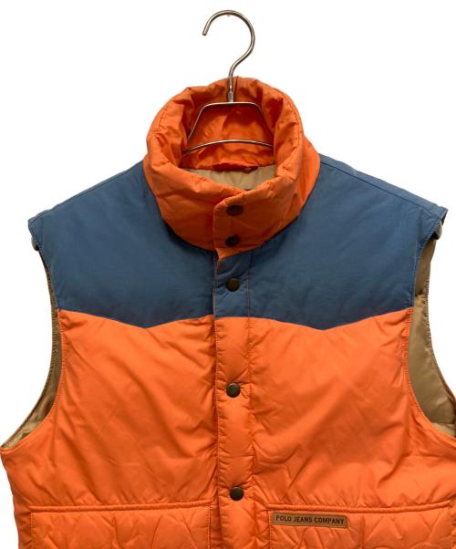 POLO JEANS CO.（ポロジーンズカンパニー）POLO JEANS CO. (ポロジーンズカンパニー) 90-00sダウンベスト オレンジ サイズ:Sの古着・服飾アイテム