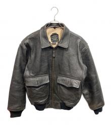 AVIREX×U'S NAVY（アヴィレックス×ユーエスネイビー）の古着「TYPE G-1ジャケット」｜ブラック