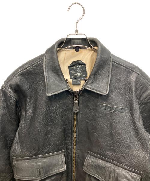 AVIREX（アヴィレックス）AVIREX (アヴィレックス) U'S NAVY (ユーエスネイビー) TYPE G-1ジャケット ブラック サイズ:Sの古着・服飾アイテム
