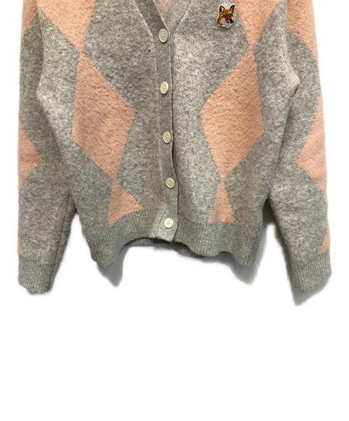 maison kitsune（メゾンキツネ）maison kitsune (メゾンキツネ) 薄手カーディガン グレー サイズ:不明の古着・服飾アイテム