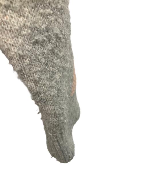 maison kitsune（メゾンキツネ）maison kitsune (メゾンキツネ) 薄手カーディガン グレー サイズ:不明の古着・服飾アイテム