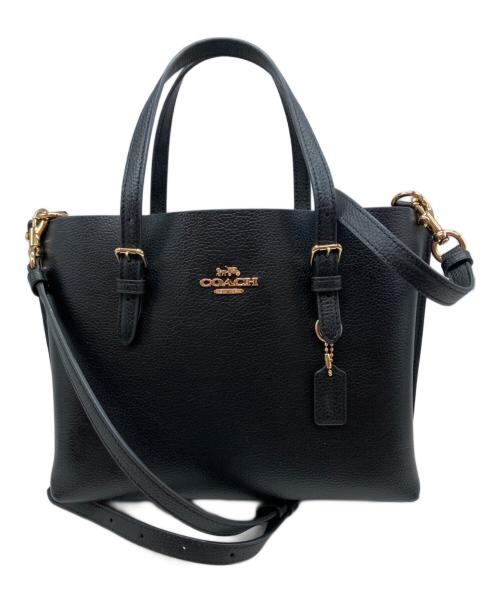 COACH（コーチ）COACH (コーチ) 無地 2WAYバッグ ブラックの古着・服飾アイテム