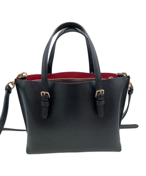 COACH（コーチ）COACH (コーチ) 無地 2WAYバッグ ブラックの古着・服飾アイテム
