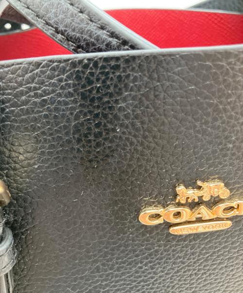 COACH（コーチ）COACH (コーチ) 無地 2WAYバッグ ブラックの古着・服飾アイテム