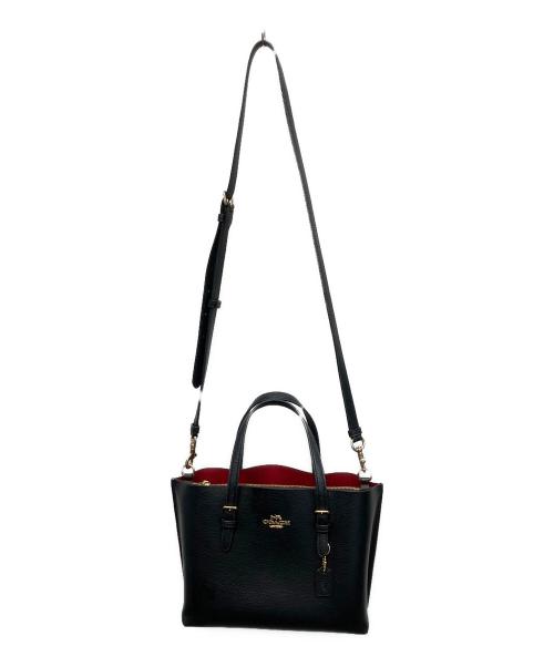 COACH（コーチ）COACH (コーチ) 無地 2WAYバッグ ブラックの古着・服飾アイテム