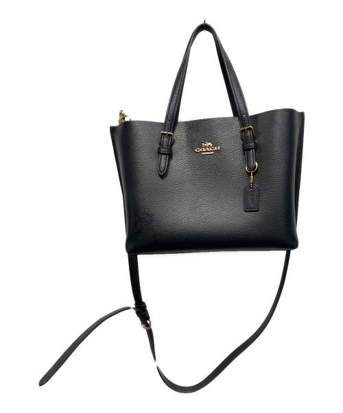 COACH（コーチ）COACH (コーチ) 無地 2WAYバッグ ブラックの古着・服飾アイテム