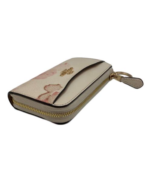 COACH（コーチ）COACH (コーチ) フローラル 日本限定モデル マルチファンクション カード ケース オフホワイト×ピンクの古着・服飾アイテム