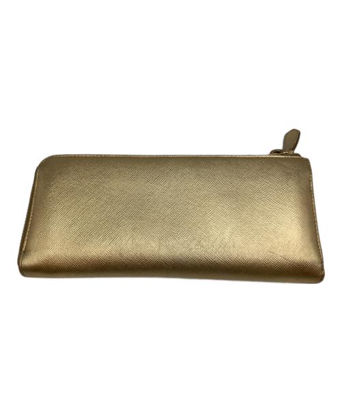 PRADA（プラダ）PRADA (プラダ) 長財布 ゴールドの古着・服飾アイテム