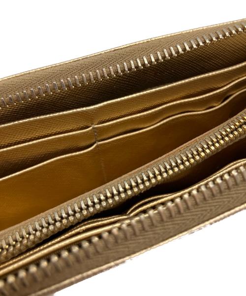 PRADA（プラダ）PRADA (プラダ) 長財布 ゴールドの古着・服飾アイテム