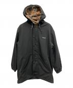 BURBERRYバーバリー）の古着「フーデッドコート」｜ブラック