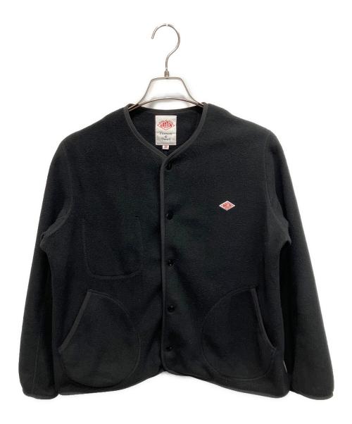 DANTON（ダントン）DANTON (ダントン) ノーカラージャケット フリースジャケット ブラック サイズ:38の古着・服飾アイテム