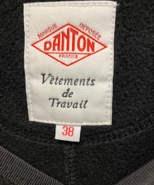 DANTON（ダントン）DANTON (ダントン) ノーカラージャケット フリースジャケット ブラック サイズ:38の古着・服飾アイテム