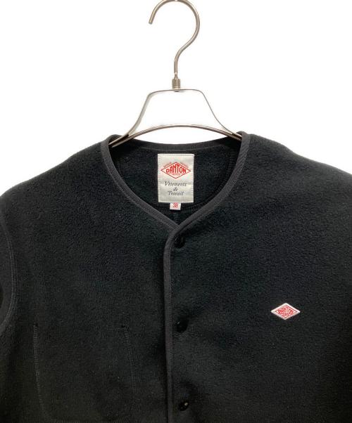DANTON（ダントン）DANTON (ダントン) ノーカラージャケット フリースジャケット ブラック サイズ:38の古着・服飾アイテム