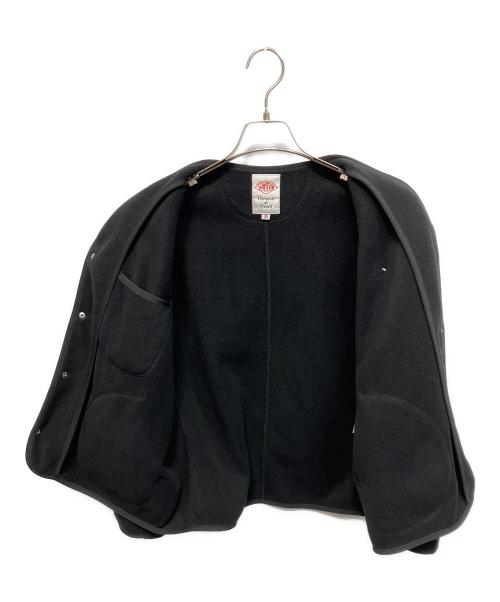 DANTON（ダントン）DANTON (ダントン) ノーカラージャケット フリースジャケット ブラック サイズ:38の古着・服飾アイテム