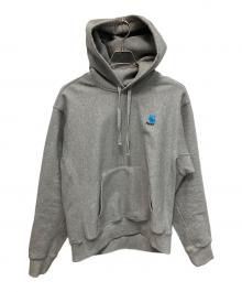 Carhartt WIP×PALACE（カーハート ワーク イン プログレス×パレス）の古着「プルオーバーパーカー」｜グレー