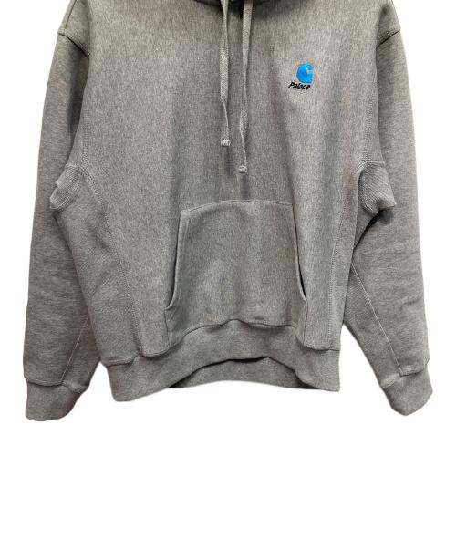 Carhartt WIP（カーハート ワークインプログレス）Carhartt WIP (カーハート ワークインプログレス) PALACE (パレス) プルオーバーパーカー グレー サイズ:Sの古着・服飾アイテム