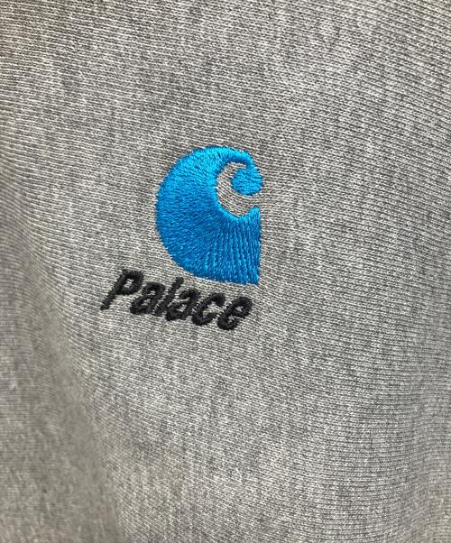 Carhartt WIP（カーハート ワークインプログレス）Carhartt WIP (カーハート ワークインプログレス) PALACE (パレス) プルオーバーパーカー グレー サイズ:Sの古着・服飾アイテム