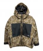 stussyステューシー）の古着「GORE-TEX PRODUCTS DOWN PARKA ダウンジャケット」｜ブラック×カーキ