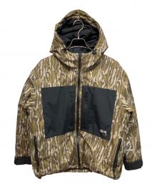 stussy（ステューシー）の古着「GORE-TEX PRODUCTS DOWN PARKA ダウンジャケット」｜ブラック×カーキ