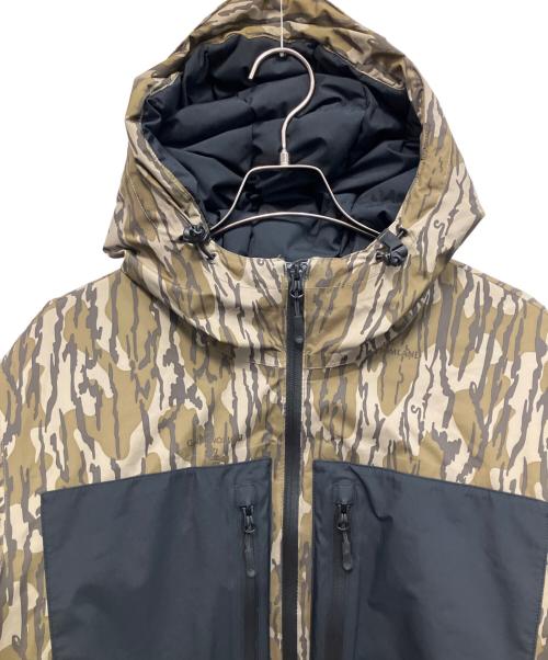 stussy（ステューシー）stussy (ステューシー) GORE-TEX PRODUCTS DOWN PARKA ダウンジャケット ブラック×カーキ サイズ:Sの古着・服飾アイテム