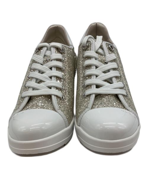DIANA（ダイアナ）DIANA (ダイアナ) ヒールアップスニーカー ゴールド サイズ:24cmの古着・服飾アイテム