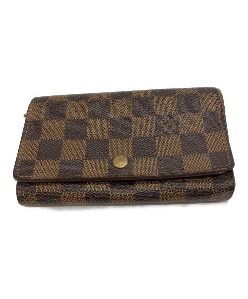 LOUIS VUITTON（ルイ ヴィトン）LOUIS VUITTON (ルイ ヴィトン) ダミエ 2つ折り財布 ブラウンの古着・服飾アイテム