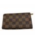 LOUIS VUITTON (ルイ ヴィトン) ダミエ 2つ折り財布 ブラウン：5000円