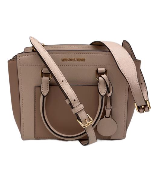 MICHAEL KORS（マイケル・コース）MICHAEL KORS (マイケル・コース) 2WAYバッグ ピンクの古着・服飾アイテム