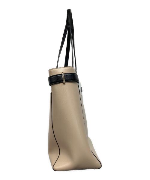 Kate Spade（ケイトスペード）Kate Spade (ケイトスペード) ステイシー カラーブロックラッフトップトート チャコールグレーの古着・服飾アイテム