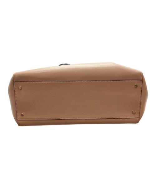 Kate Spade（ケイトスペード）Kate Spade (ケイトスペード) ステイシー カラーブロックラッフトップトート チャコールグレーの古着・服飾アイテム